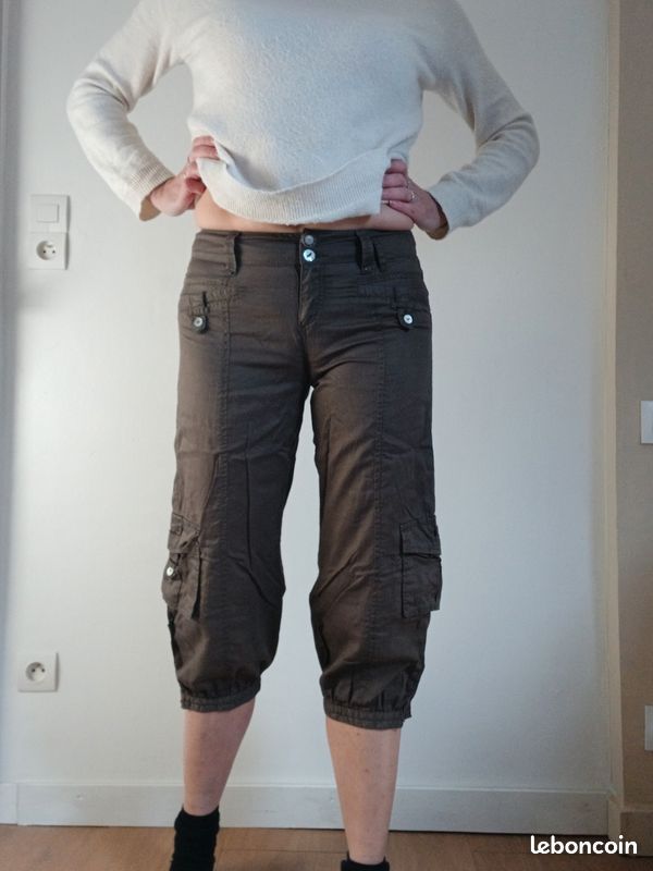 Pantalon de grossesse à carreaux - Reste 1 T36 - PANTALON ET JUPE DE