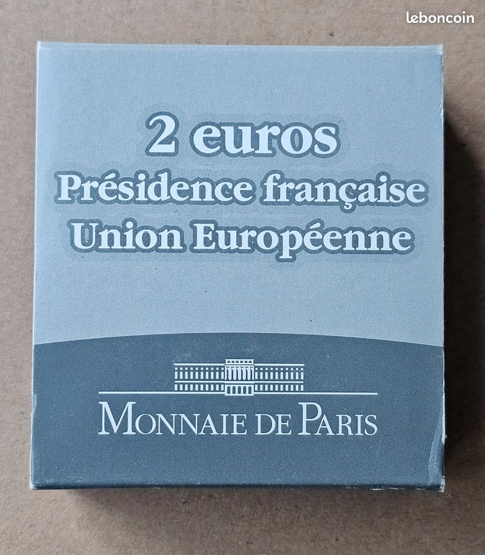 Coffret BE 2 euro commémorative France 2008 Présidence UE (image 7)