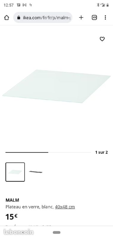 Plateau verre Ikea (image 2)