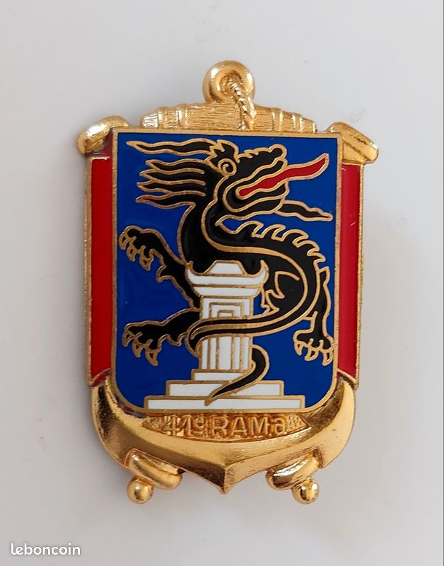 Ancien Insigne Marine Française – Dragueur De Mines Domine, A. Augis Lyon