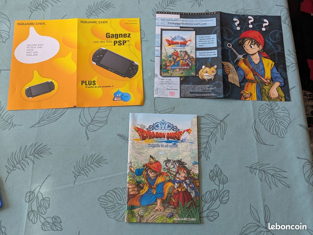 Dragon Quest : L'Odyssée Du Roi Maudit – Manuel D'instructions PS2 (Sony PlayStation 2) – Bon état