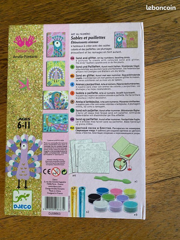 Djeco coffret sables et paillettes (image 2)