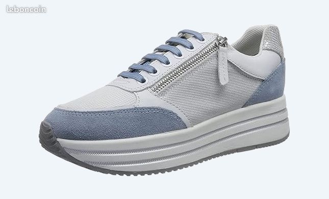 Chaussures Femme Geox Scarpe Donna Blu Basket Femme Geox Chaussures