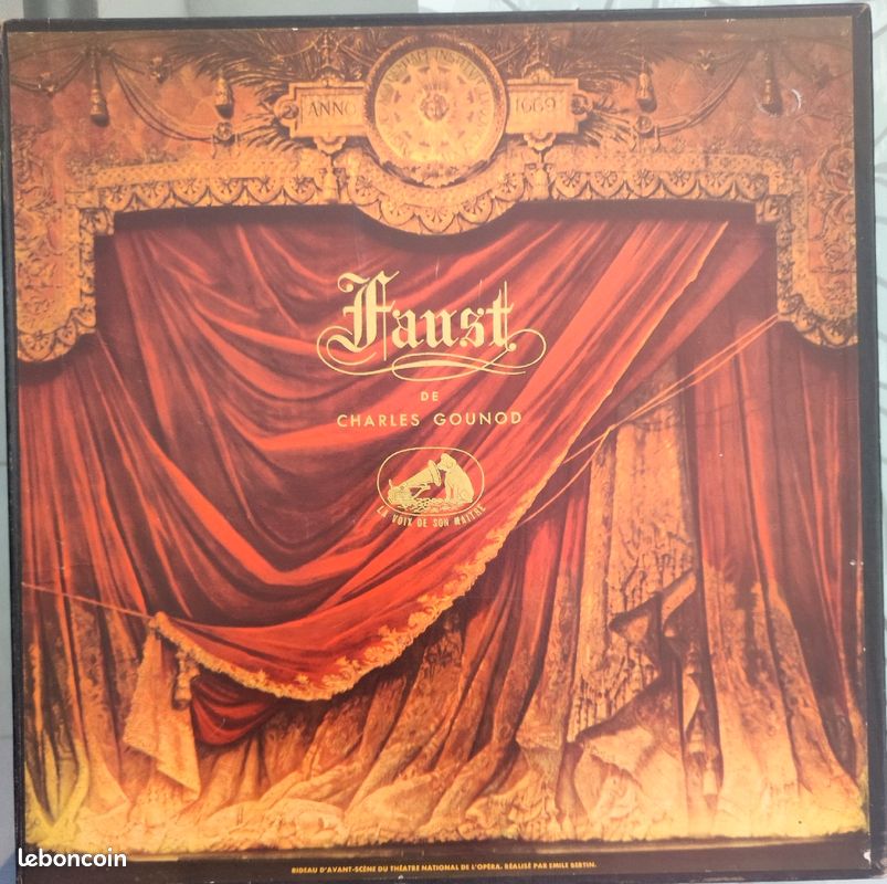 FAUST DE CHARLES GOUNOD. Coffret 4 vinyles (image 1)