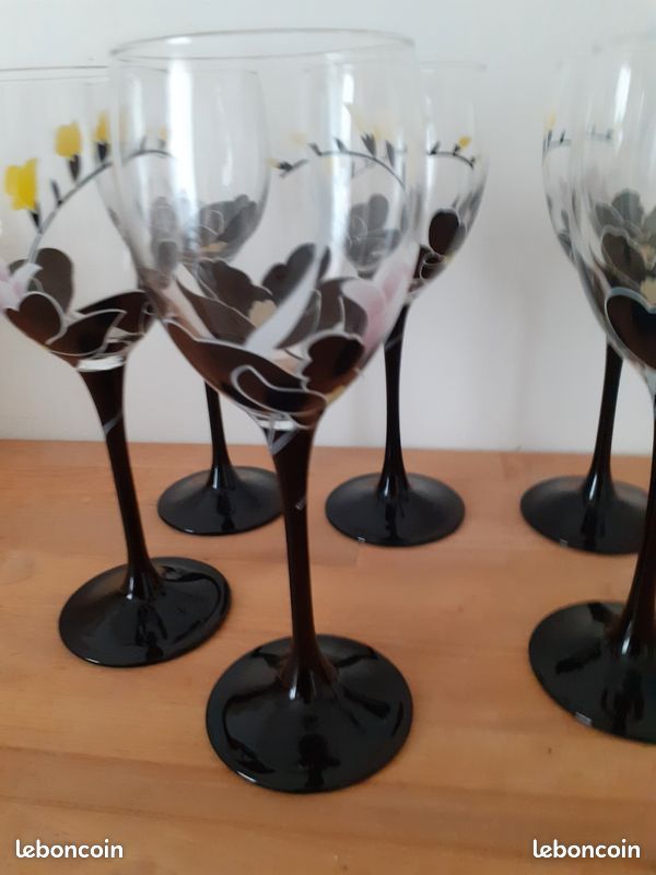 Lot de 6 verres à eau vintage (image 4)