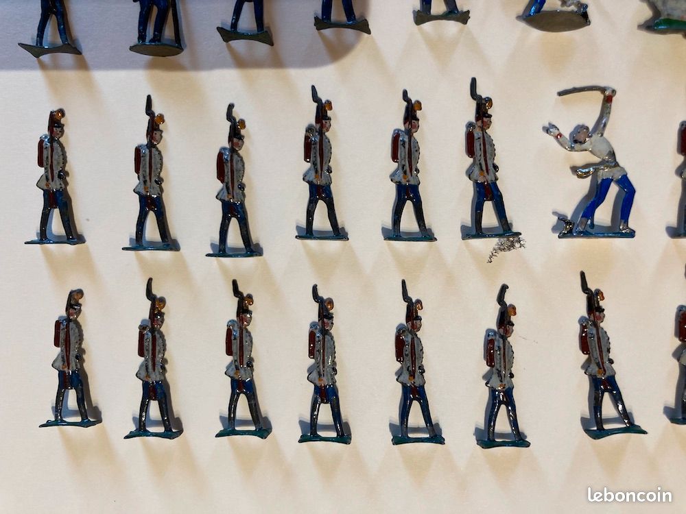 Figurines Heinrichsen – Infanterie Coloniale Française – Étain Peint – Échelle 1:50