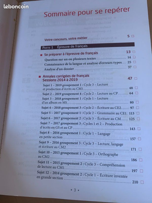 CRPE annales corrigées français et maths (image 4)