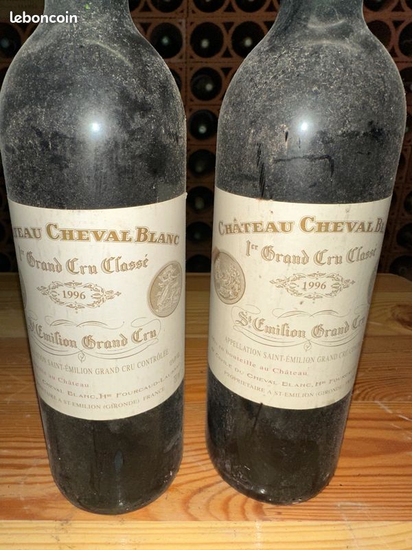 Bouteilles de 75cl Château Cheval Blanc 1er Grand Cru Classé 1996 - Saint-Émilion Grand Cru AOC classé Premier Grand Cru Classé A (image 2)