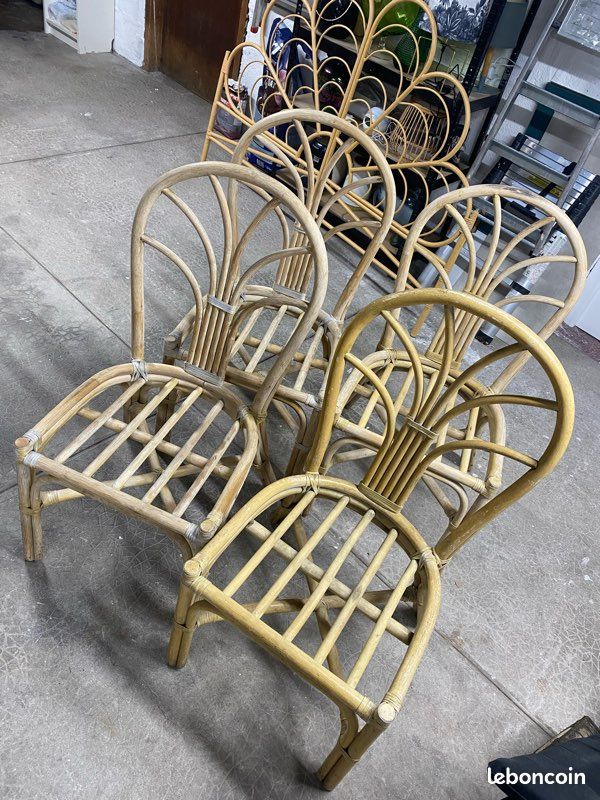 Chaises en rotin (image 1)