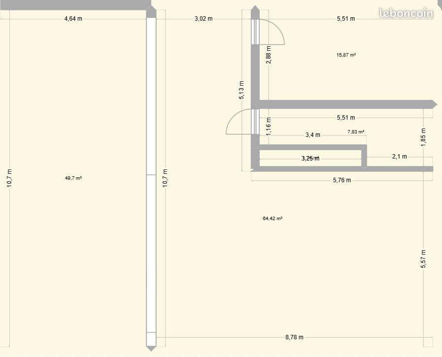 Terrain caen hasting canada de 140m², 150m² constructibles environ · 175 000 €
