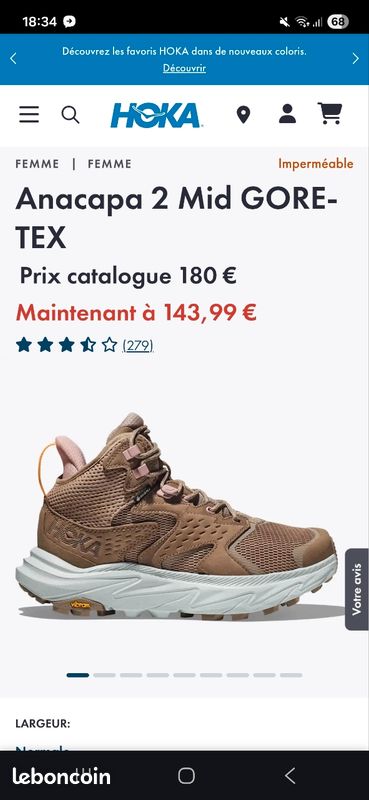 Basket hoka en gortex (image 3)