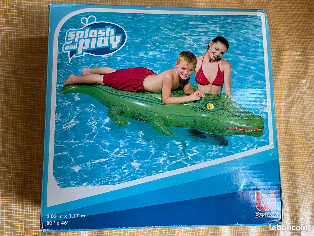 BOUEE Grand crocodile à chevaucher 2M (image 1)
