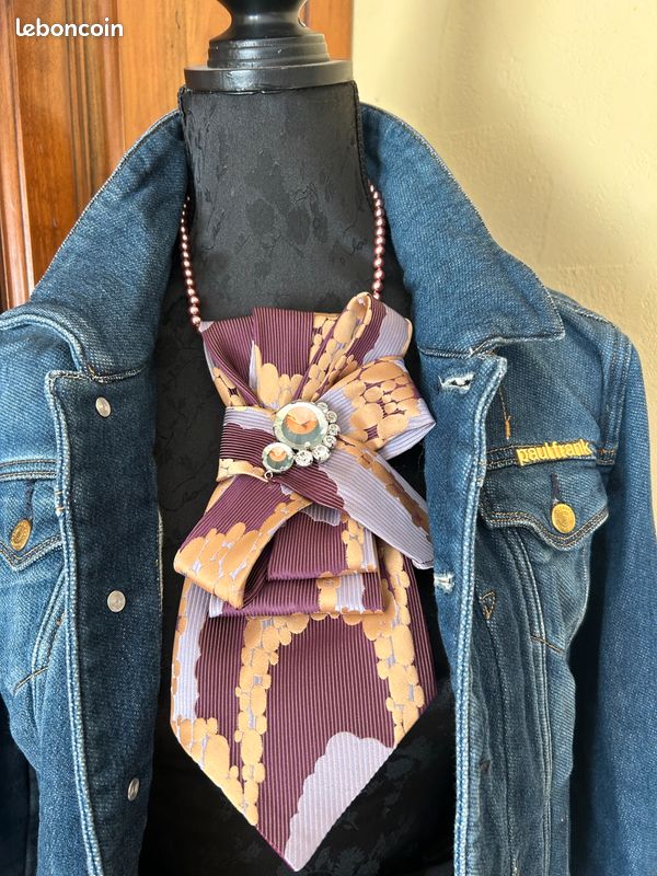 Fermoir à Cravate Vintage Pour Homme - Modèle Or 2,5 Tons TB-17, Un Bijou D'accessoire !