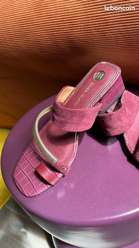 Talons River Island Taille 6 En Jaune - Neufs Sans Boîte, Parfaits Pour Une Soirée Ou Un Look Quotidien !