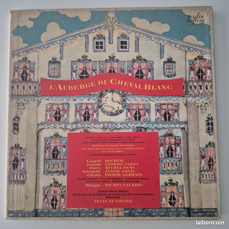DISQUE VINYLE operette l'auberge du cheval blanc (image 1)