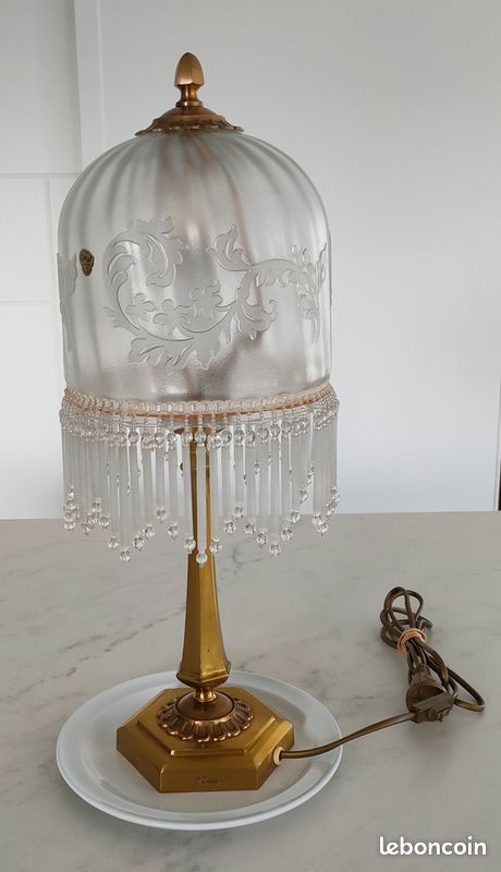 Lampe Art Déco Pierre Lucas en bronze (image 1)