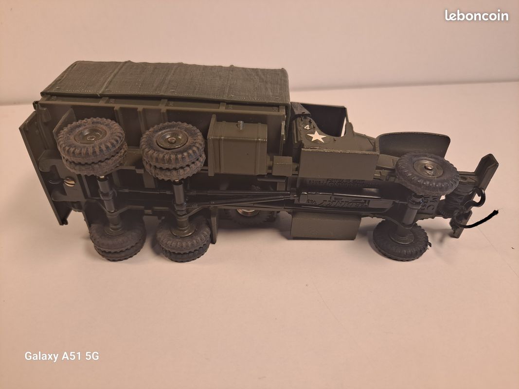 DINKY TOYS Camion GMC militaire USA baché n1 dinky +conducteur
