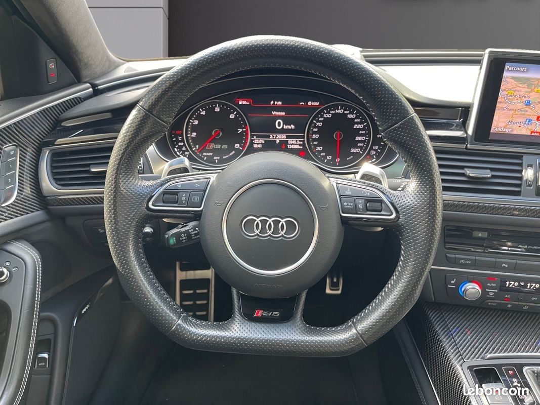 AUDI RS6 PERFORMANCE 605Ch Toit Ouvrant Bose CarPlay Caméra 3D Freins Céramique Toutes Options Suivi Complet Audi Garantie 12 mois (image 13)