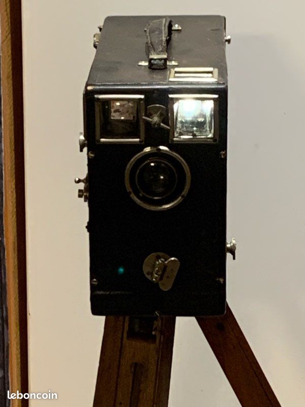 Appareil photo vintage + trepied bois (image 2)