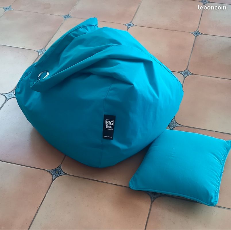 Pouf + coussin assorti (image 1)