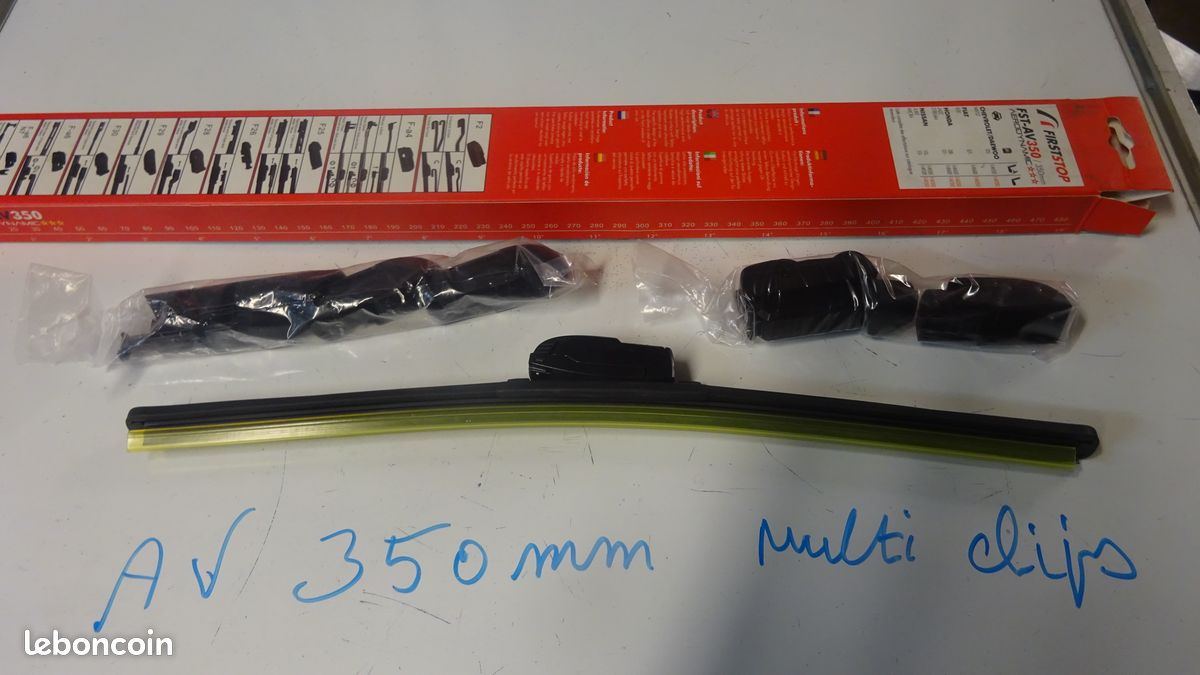 Lames D'essuie-glace Plat Avant 600+350 Mm Pour Honda Jazz III - Neuf - Kit 2 Pièces
