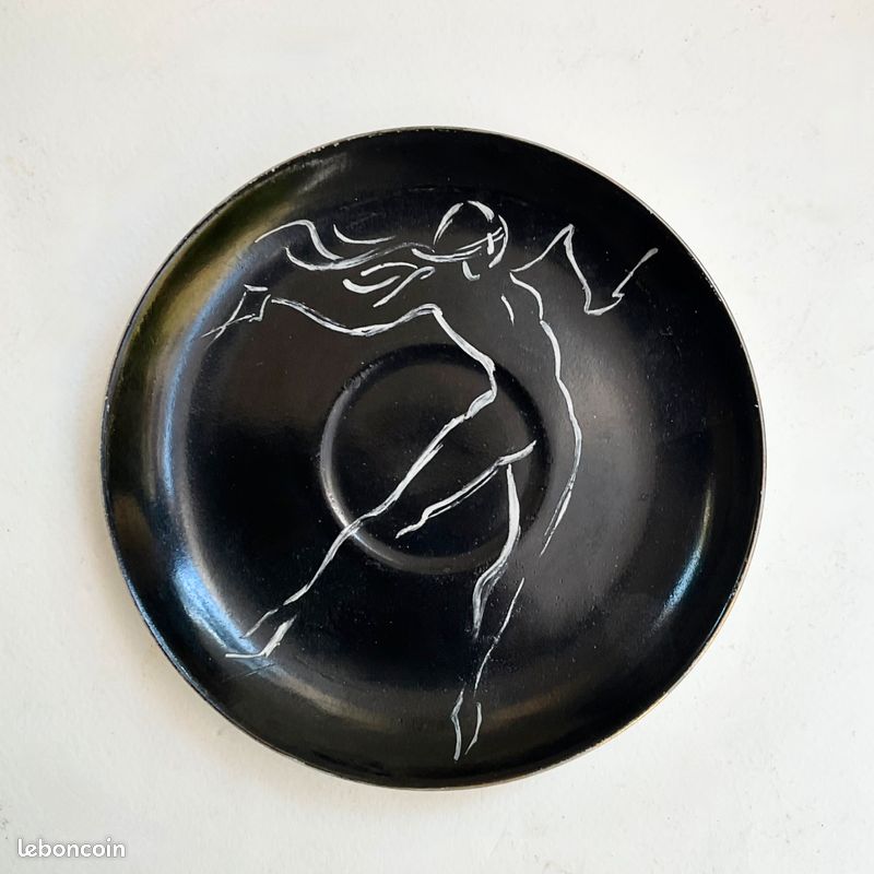 Coupelle-Soucoupe céramique décor danseuse (image 1)