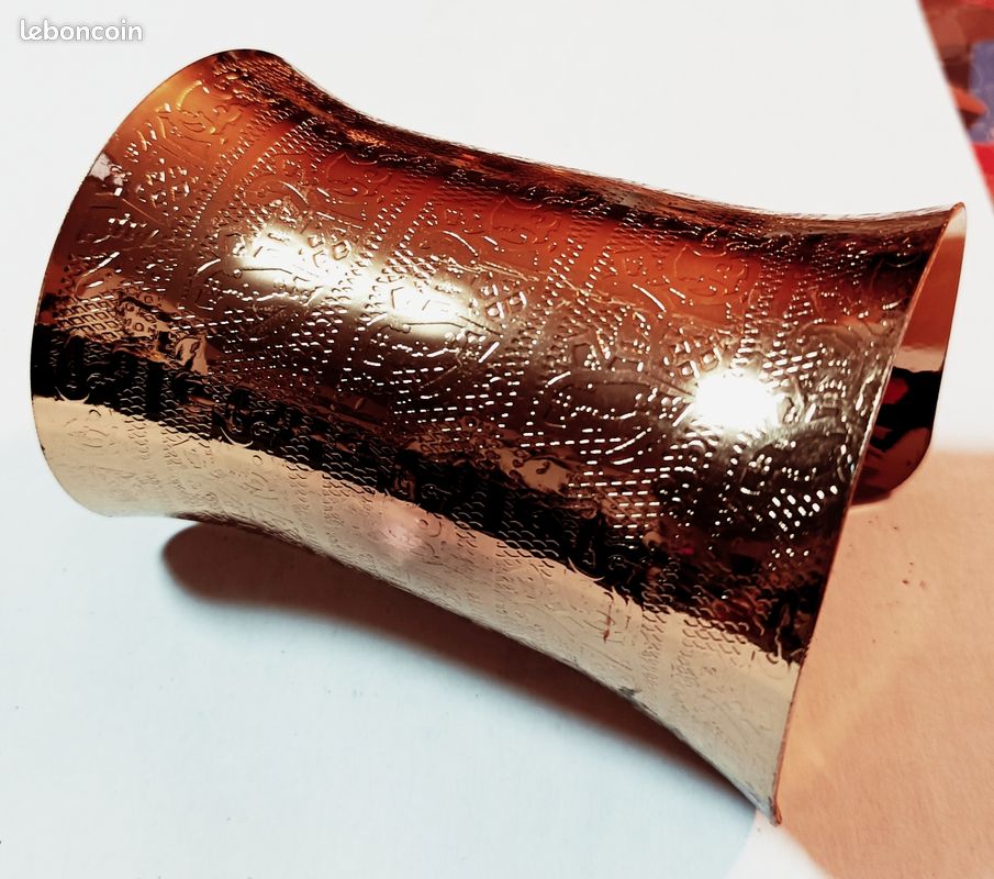 Bracelet Ethnique En Métal (laiton/cuivre) - Occasion - Style Vintage