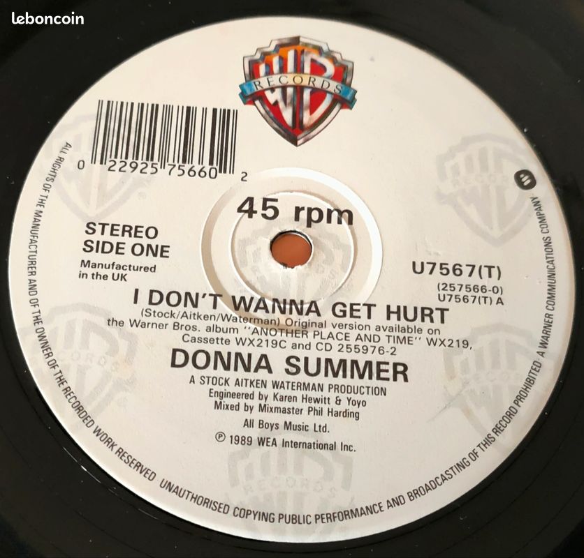 Donna Summer I Don’gt Wanna Get Hurt (image 2)