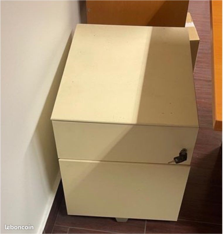Caisson bureau blanc cassé (image 1)