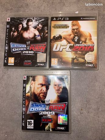 Lot de 3 jeux Ps3 en très bon état complet avec notices