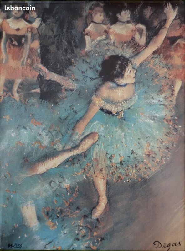 Edgar DEGAS : Les danseuses en vert - Sérigraphie signée (image 1)