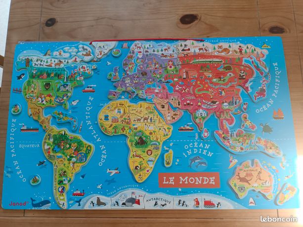 Puzzle Monde Magnétique 92 pièces