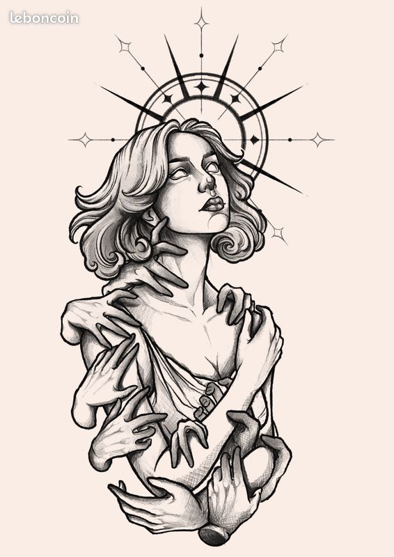 Illustratrice & tatoueuse professionnelle — Cours de dessin, illustration, tatouage et création de votre univers (image 1)
