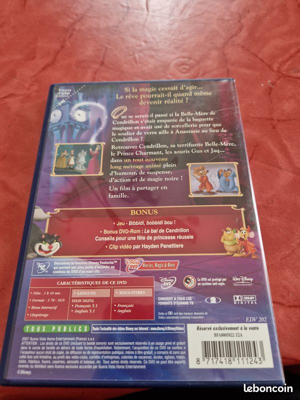 Dvd cendrillon (image 3)