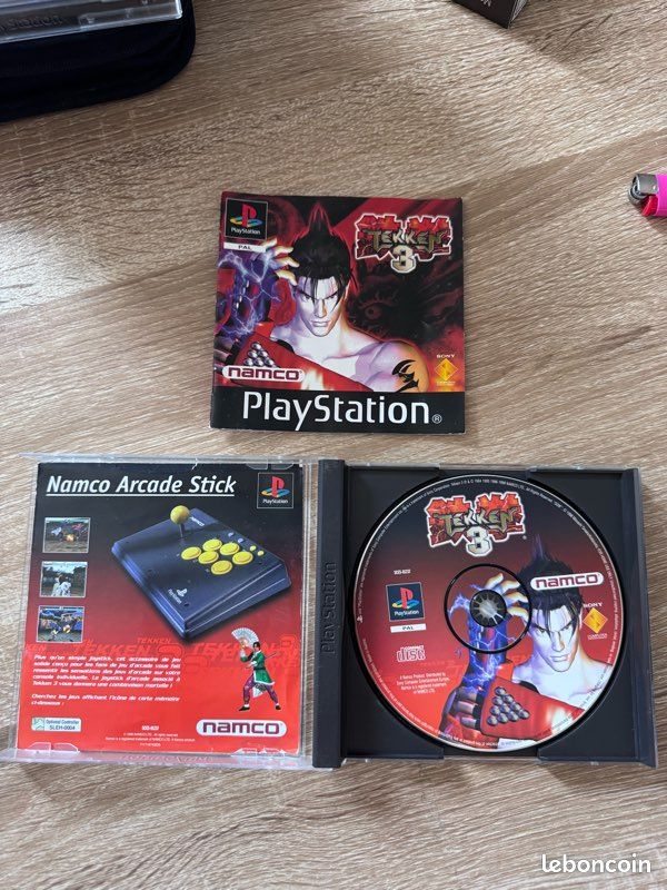 Tekken 3 Sur PS1 – PAL Black Label, Complet Boîtier Et Notice, Très Bon état