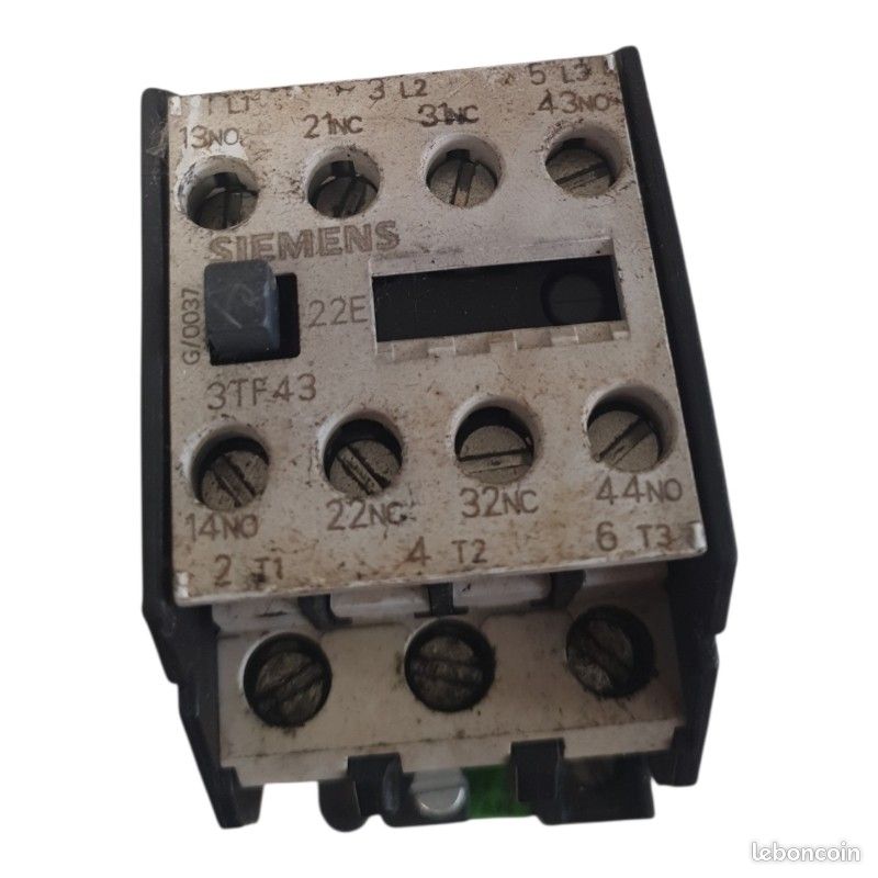 SIEMENS 3TF43 Contacteur de puissance + BOBINE 3TY4803 24V (image 2)