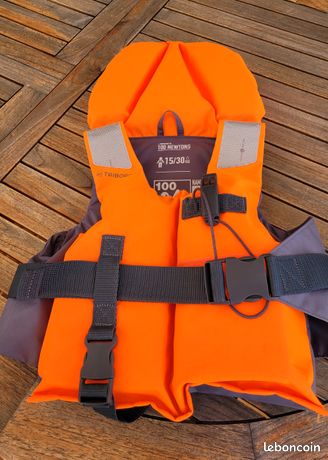 Gilet De Sauvetage Enfant Generisch 2025 – Orange, 7-12 Ans, Flottaison, Réglable, Ceinture Tissée Solide