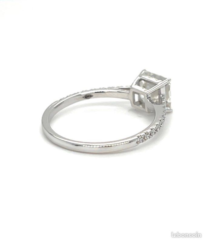 Bague Fiançailles diamant Lab (image 5)