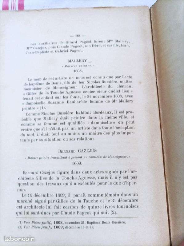 Les artistes du duc d'Epernon -Tome 1 - Ch Braquehaye - Feret et fils - 1888 (image 6)