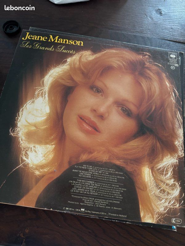 Disque Vinyle 33 tours Jeane Manson vintage best of (image 2)