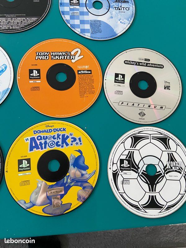 Lot De 5 Jeux PlayStation 1 (PS1) En Loose - Bon état, éditeur Sony