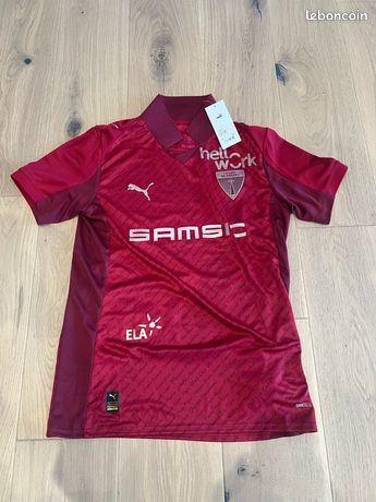 Maillot Puma Stade Rennais 22/23 Replica Extérieur - Blanc Puma/Noir Puma - Vêtements Officiels Homme | Pro:Direct Soccer