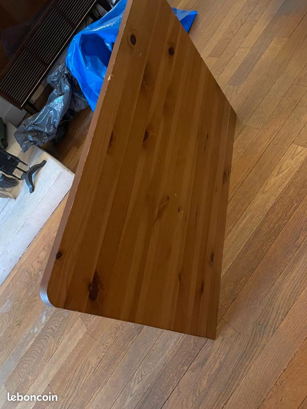 Table demi lune pliante fixation mur (image 1)