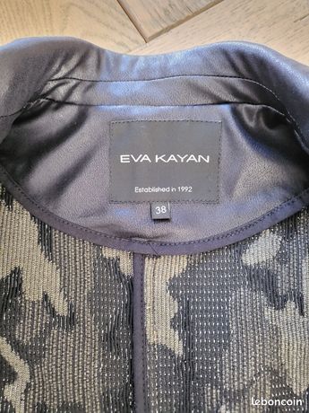 Veste Noire Neuve Eva Kayan Taille 42 - Étiquetée 239€ - Style Blouson Tendance