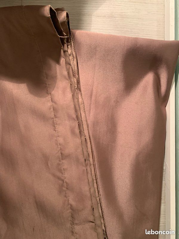 1 pan de rideau couleur taupe. 140x246 (image 4)