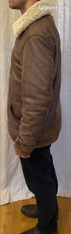 Blouson homme cuir plongé (image 6)