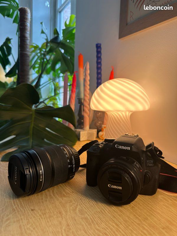 Canon 750d 18-135mm is stm 50mm stm Photo, audio vidéo