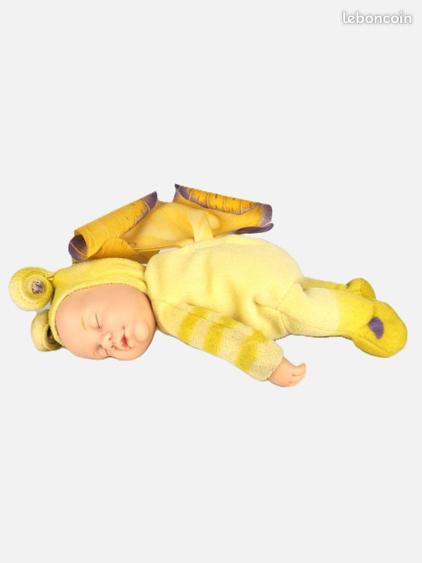 Poupée/peluche Bébé Papillon Jaune Pâle Anne Geddes - 22 Cm, Occasion En Très Bon état