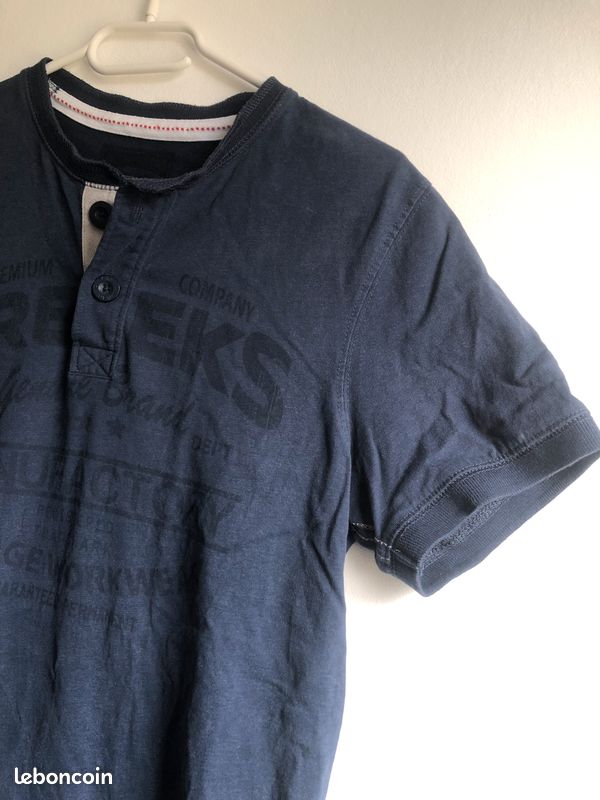 T-shirt manches courtes bleu Creeks M (image 2)