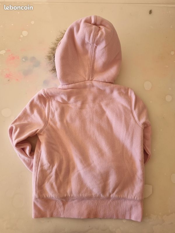 Pull à Capuche Femme Gap – Rose, Taille M – Coton – Bon état